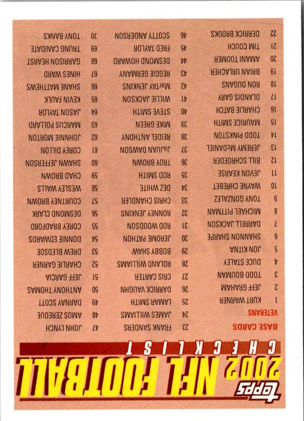 2002 Topps Chrome Anthony Thomas #1