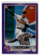 2022 Topps Chrome Update Purple Refractor Owen Miller