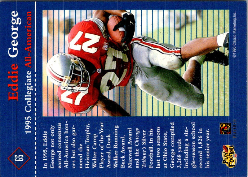 1996 Classic NFL Rookies Eddie George