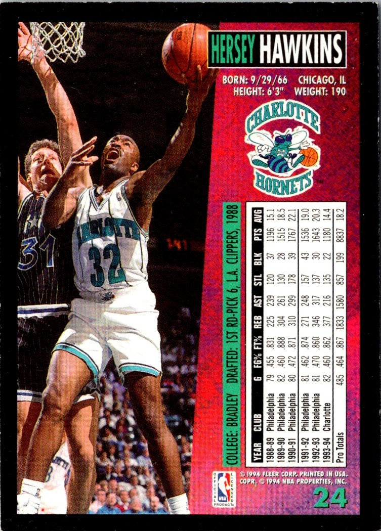 1994 Fleer European Hersey Hawkins