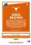2021 Panini Chronicles Draft Picks Orange Greg Brown III