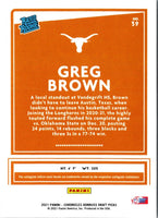 2021 Panini Chronicles Draft Picks Orange Greg Brown III #39