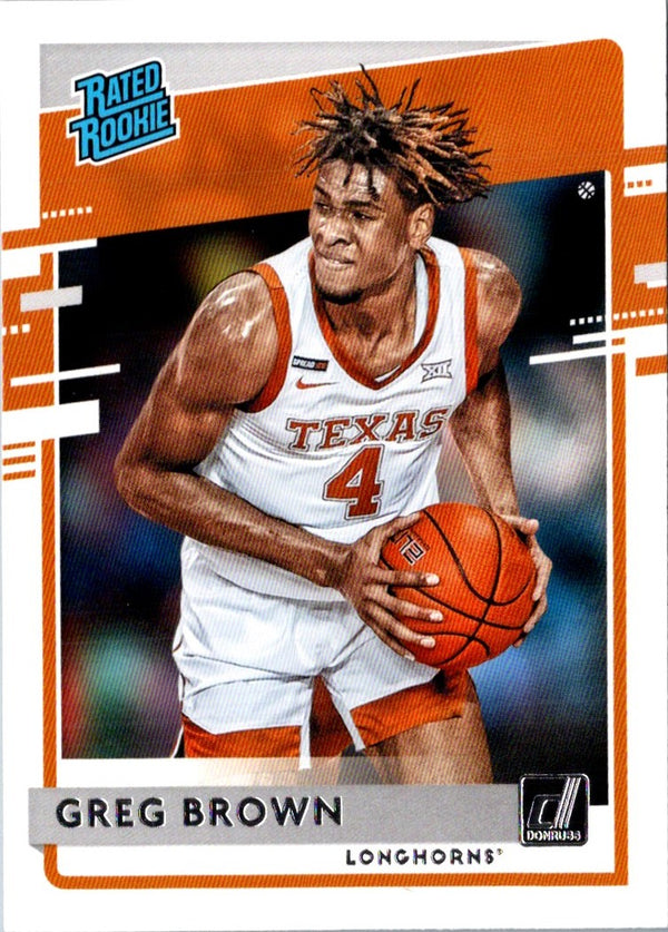 2021 Panini Chronicles Draft Picks Orange Greg Brown III #39