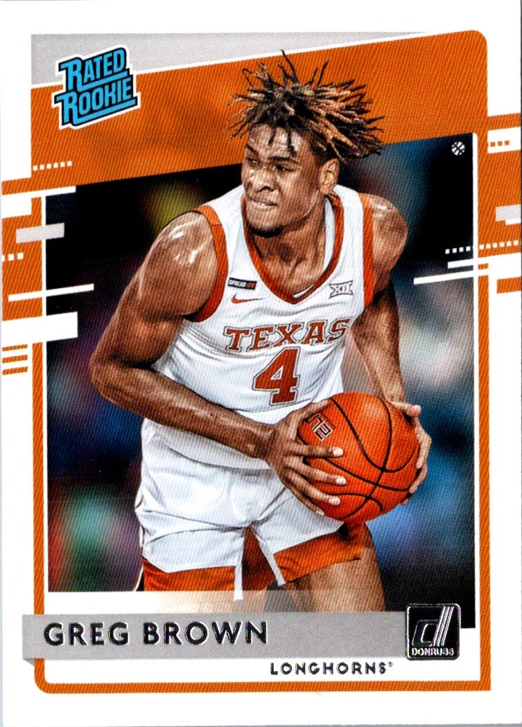 2021 Panini Chronicles Draft Picks Orange Greg Brown III