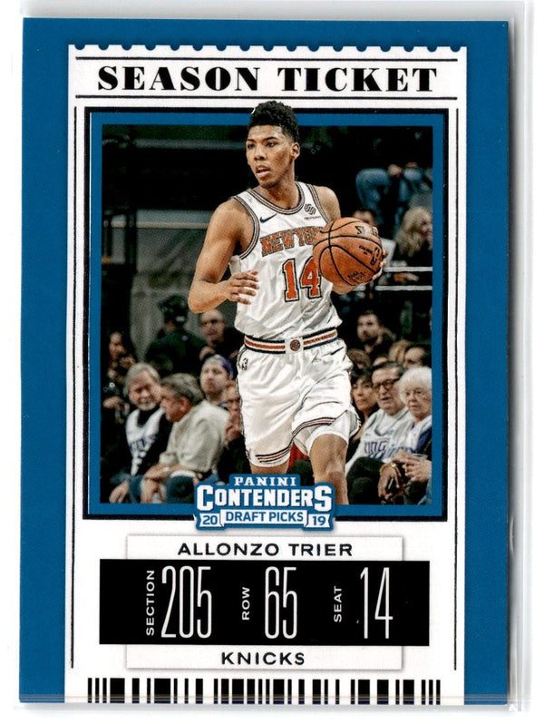 2019 Panini Contenders Draft Picks Ticket Foil Allonzo Trier #1