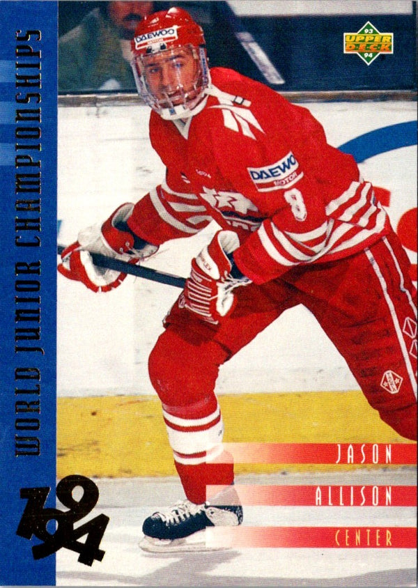 1993 Upper Deck Jason Allison #537 Rookie