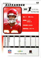 2001 Score Derrick Alexander #97