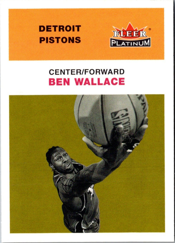 2001 Fleer Platinum Ben Wallace #19