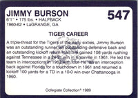 1989 Collegiate Collection Auburn Coke 580 Jimmy Burson #547