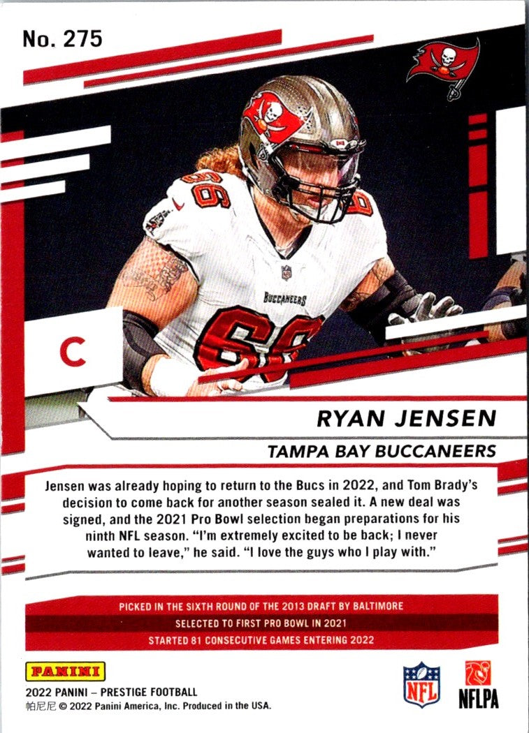 2022 Panini Prestige Ryan Jensen