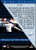 1998 Pinnacle Plus Piece of the Game Mike Piazza #6