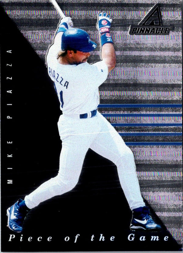 1998 Pinnacle Plus Piece of the Game Mike Piazza #6