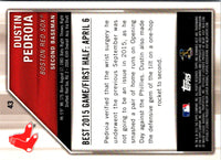2015 Bowman's Best Dustin Pedroia #43
