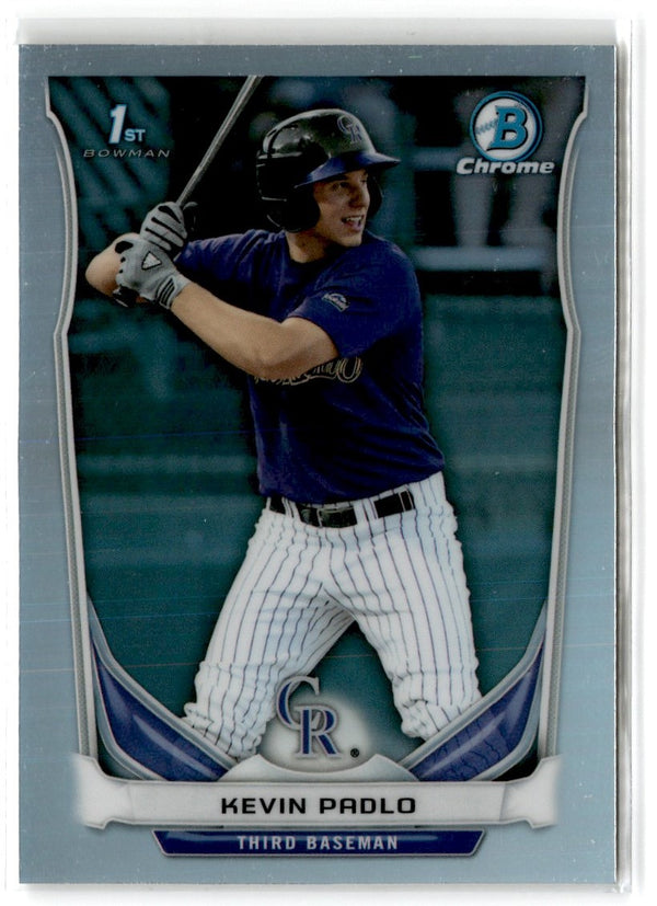 2014 Bowman Draft Picks & Prospects Chrome Kevin Padlo #CDP123 Refractor