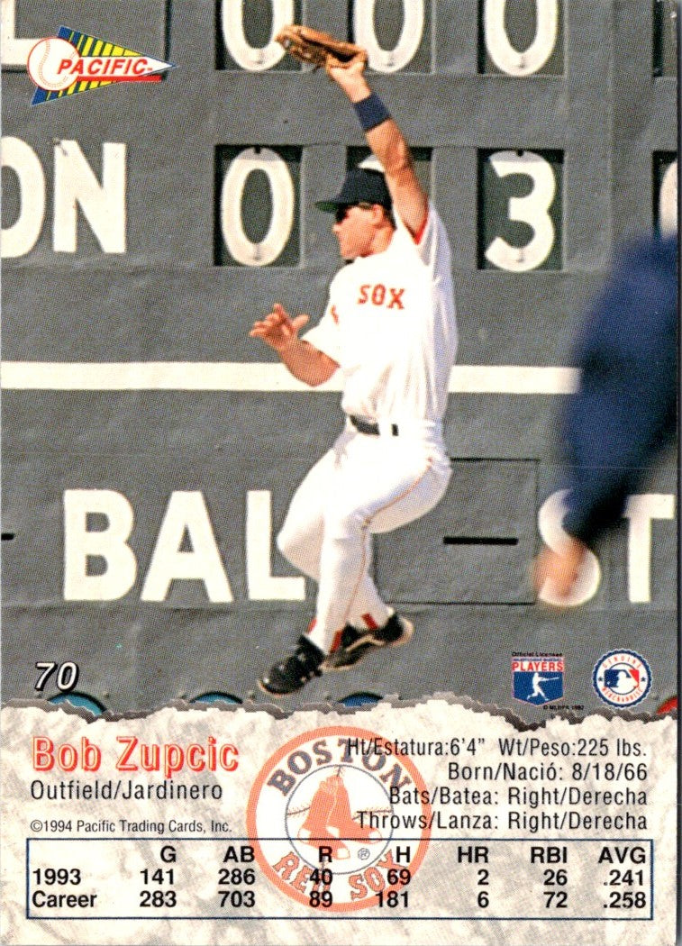 1994 Pacific Crown Collection Bob Zupcic