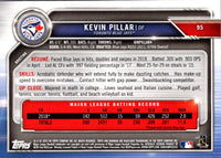 2019 Bowman Kevin Pillar #95