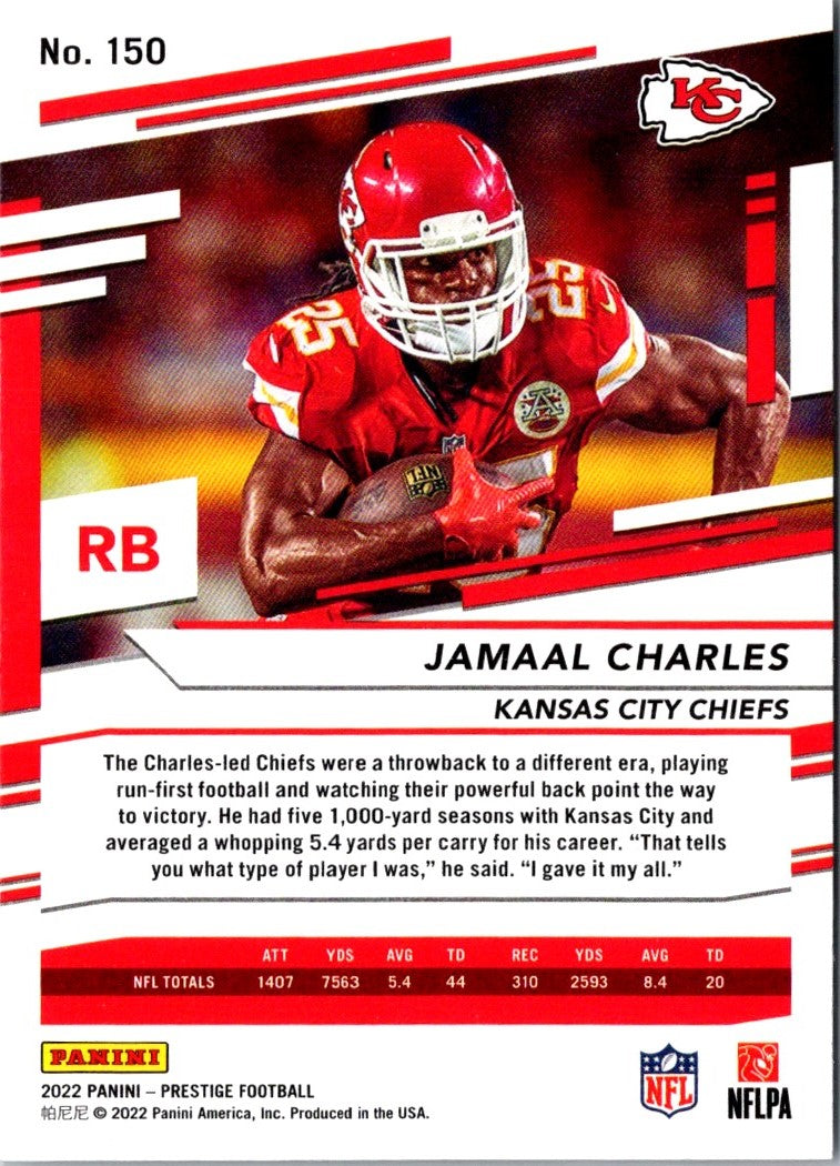 2022 Panini Prestige Jamaal Charles