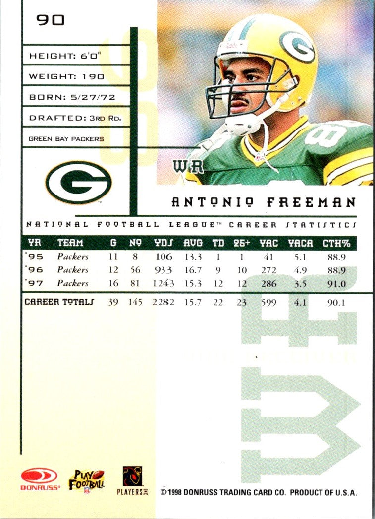 1998 Leaf Rookies & Stars Antonio Freeman