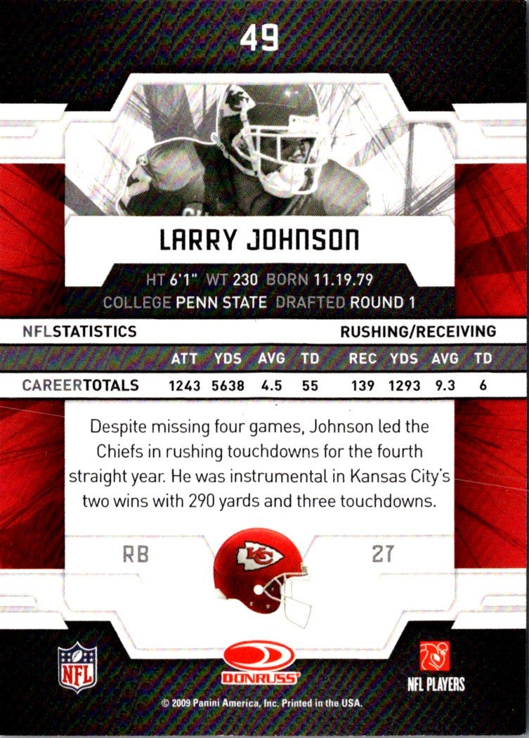 2009 Donruss Elite Larry Johnson