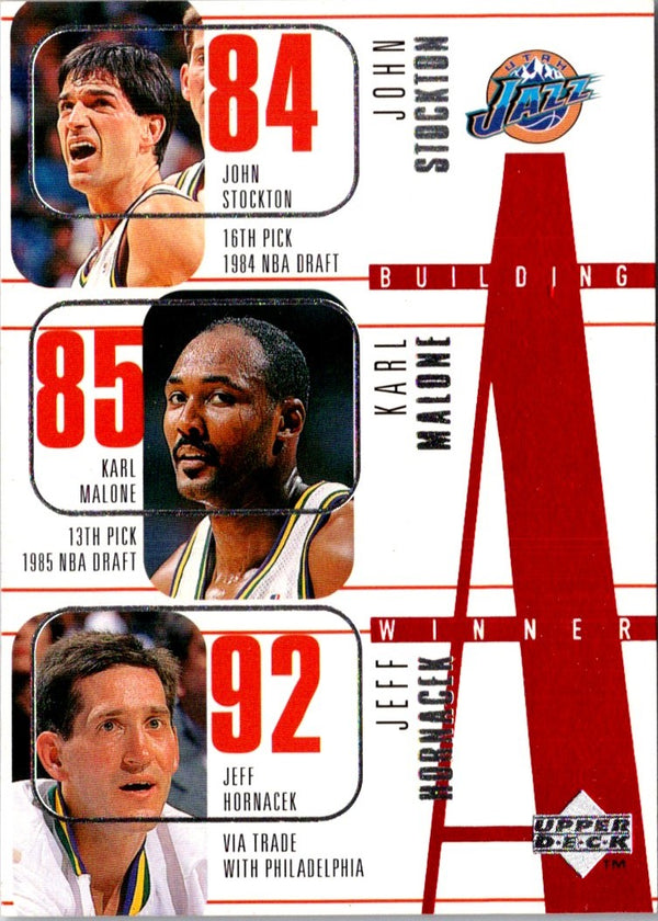 1996 Upper Deck John Stockton/Karl Malone/Jeff Hornacek/Antoine Carr/Bryon Russell #162