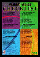 1994 Fleer Checklist