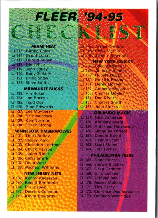1994 Fleer Checklist #239
