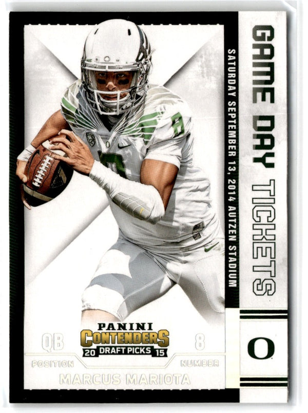 2015 Panini Contenders Draft Picks Game Day Tickets Marcus Mariota #31