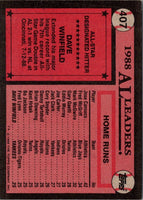 1989 Topps Dave Winfield #407