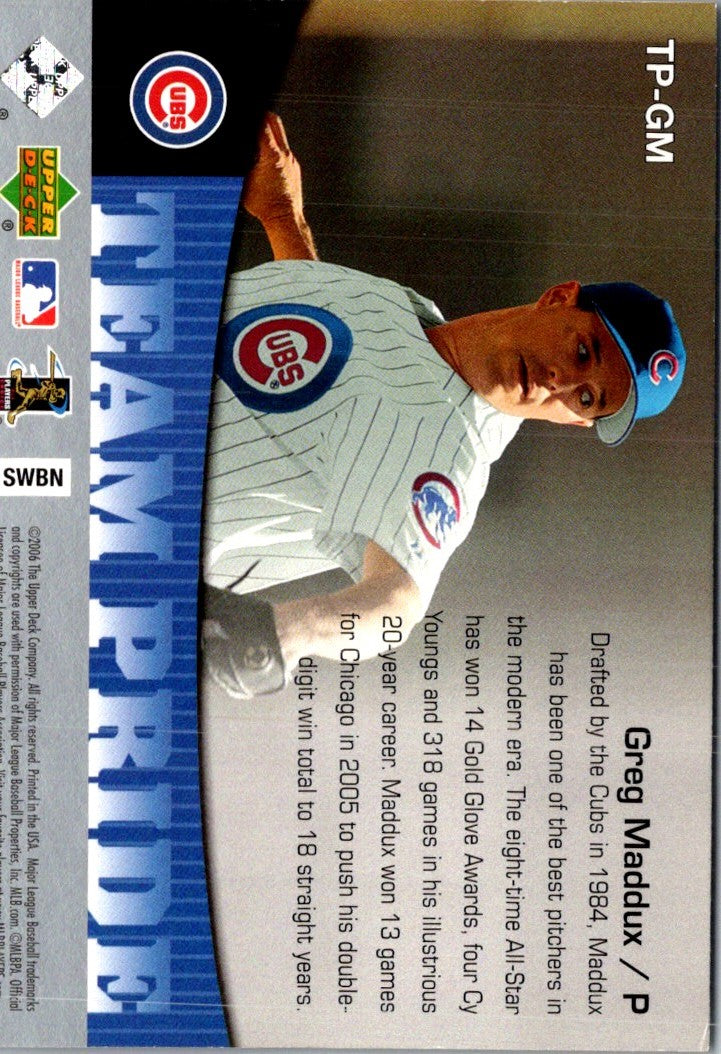 2006 Upper Deck Team Pride Greg Maddux