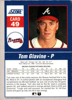 1992 Score Impact Players Tom Glavine #49