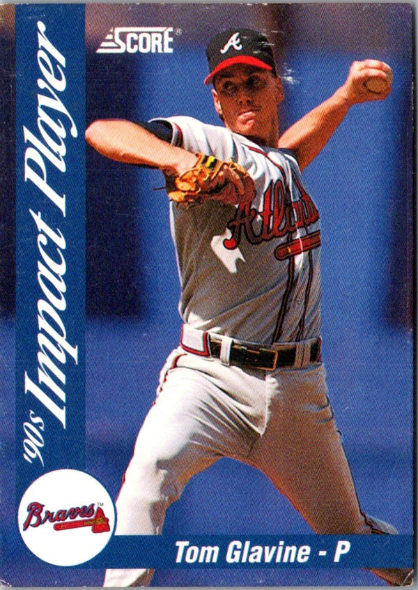 1992 Score Impact Players Tom Glavine #49