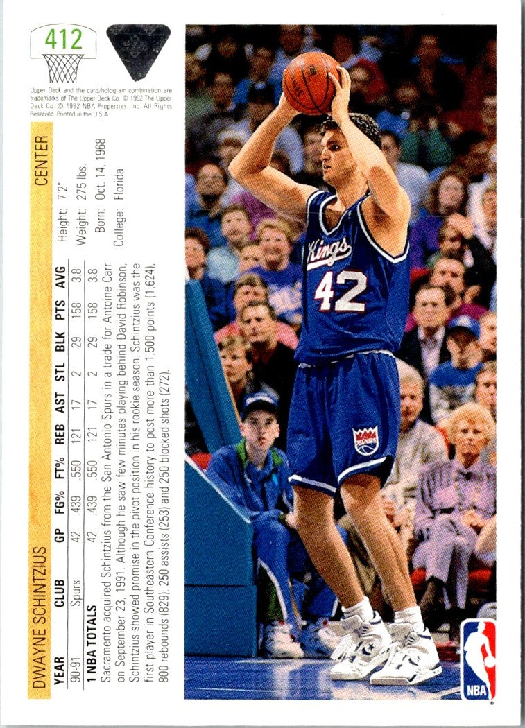 1991 Upper Deck Dwayne Schintzius