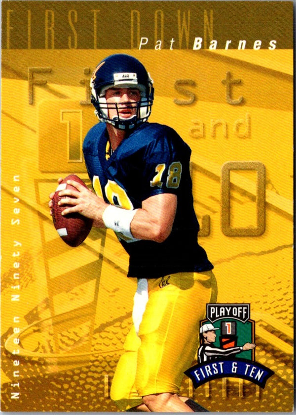 1997 Playoff First & Ten Pat Barnes #246 Rookie