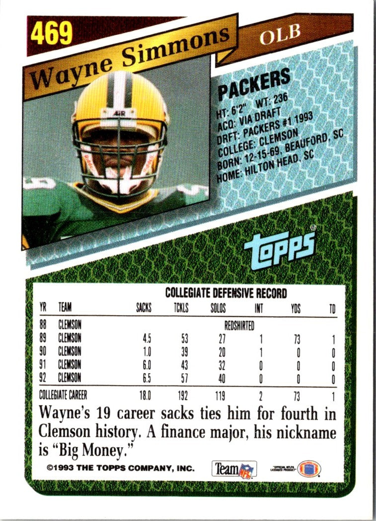 1993 Topps Gold Wayne Simmons