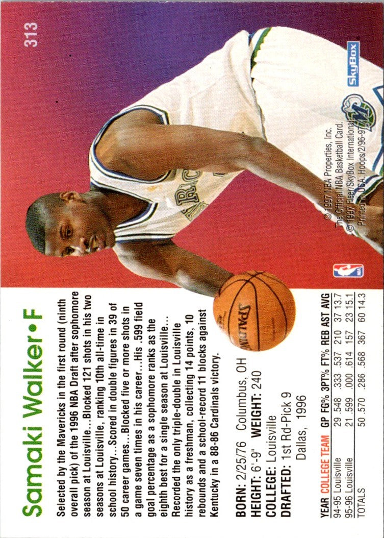 1996 Hoops Samaki Walker