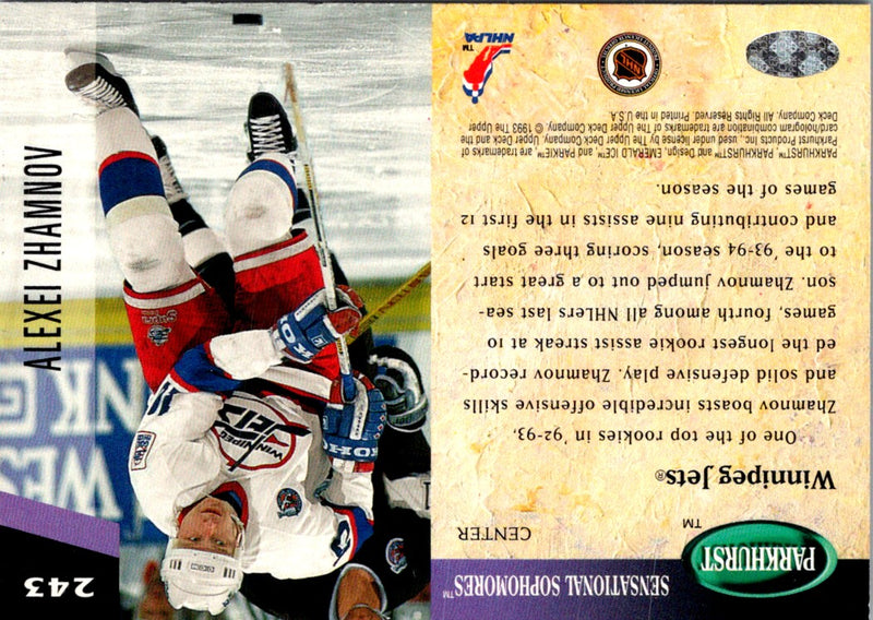 1993 Parkhurst Alexei Zhamnov