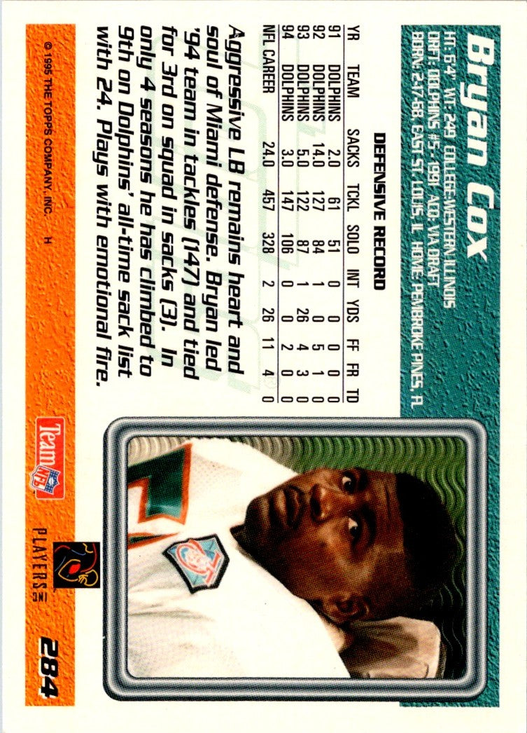 1995 Topps Hit List Bryan Cox