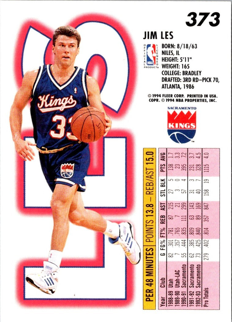 1993 Fleer Jim Les