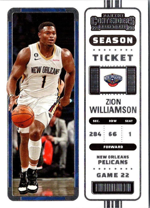 2022 Panini Contenders Season Ticket Zion Williamson #85