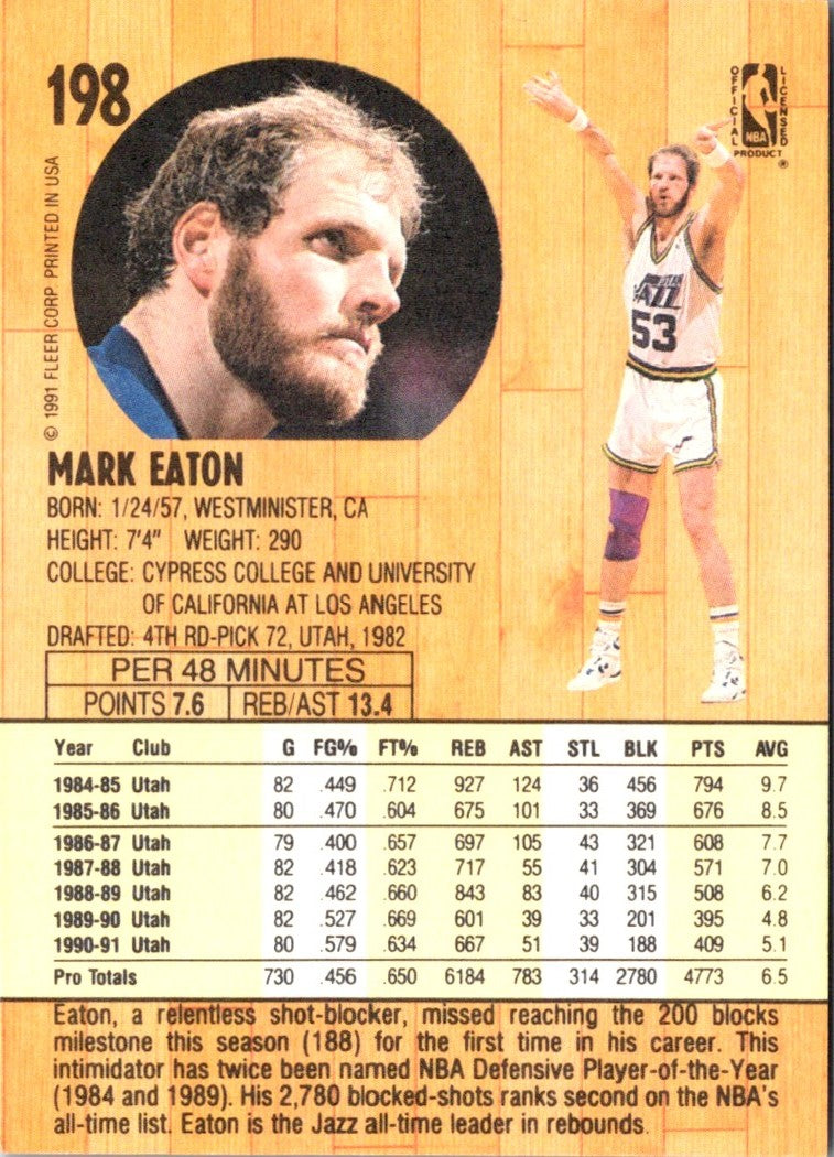 1991 Fleer Mark Eaton