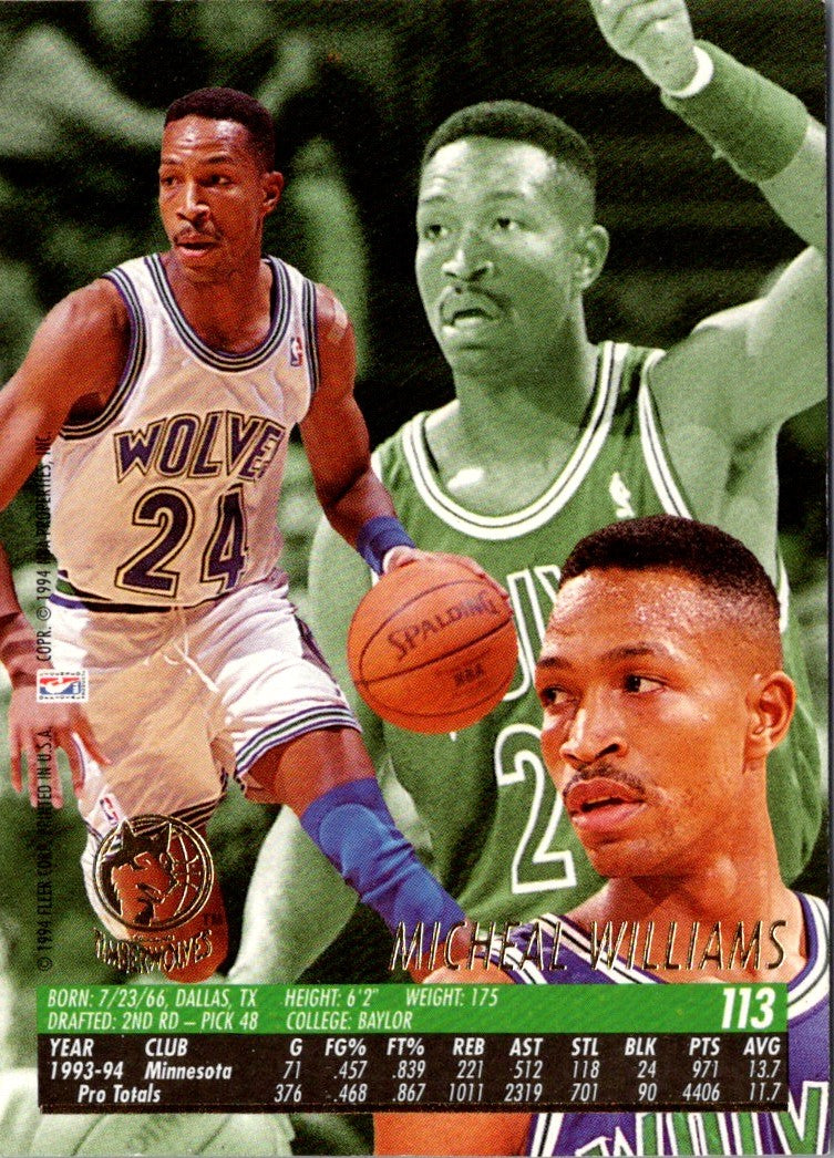 1994 Ultra Micheal Williams