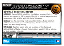 2010 Bowman Chrome Prospects Everett Williams