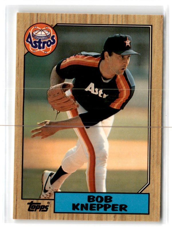 1987 Topps Tiffany Bob Knepper #722