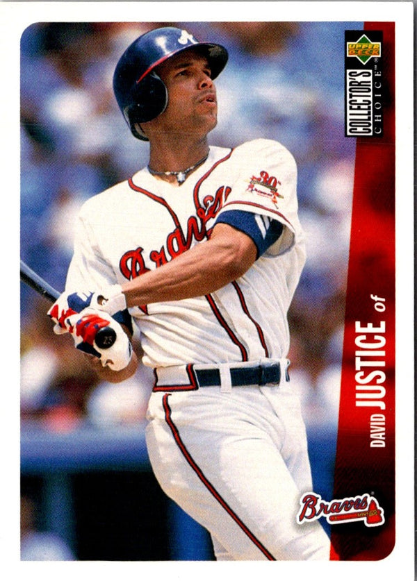 1996 Collector's Choice Silver Signature David Justice #43