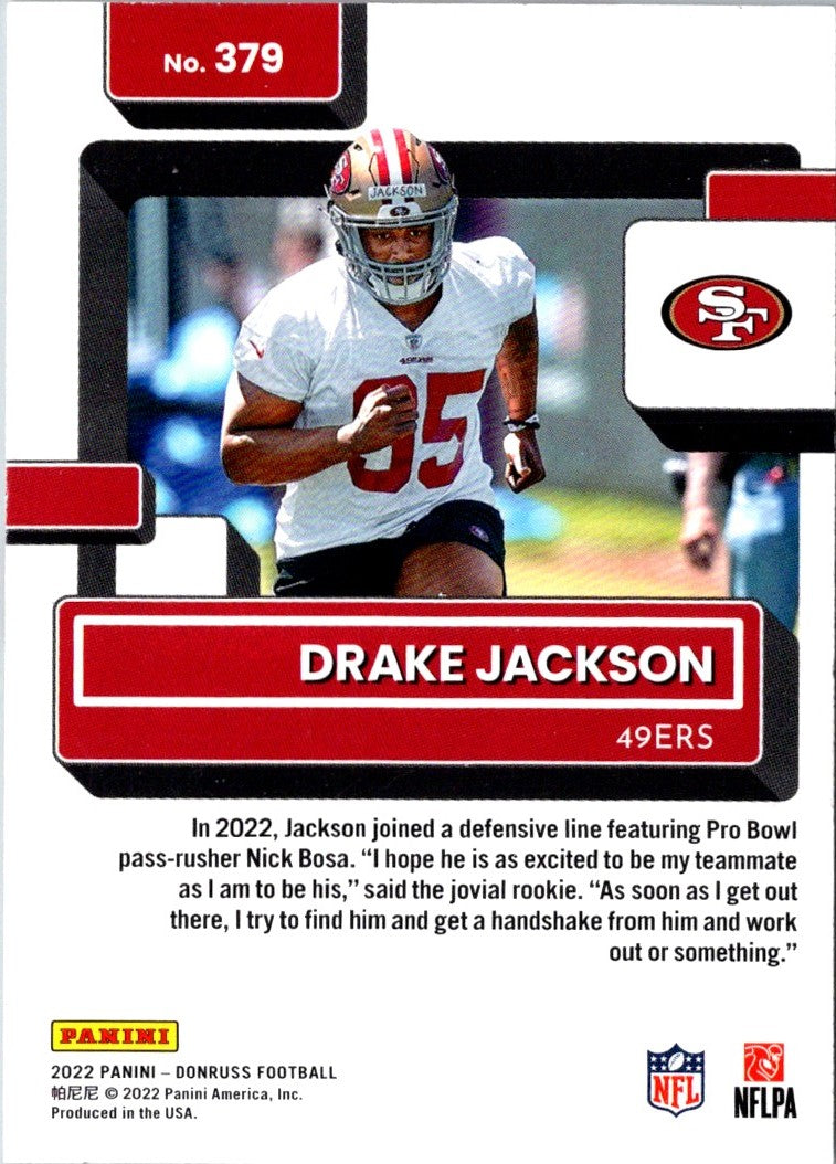 2022 Donruss Red Press Proof Drake Jackson