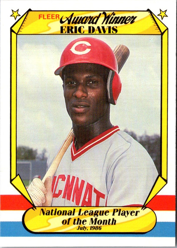 1987 Fleer Award Winners Eric Davis #11