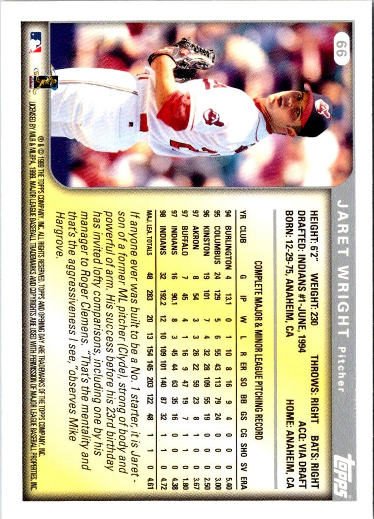 1999 Topps Opening Day Jaret Wright