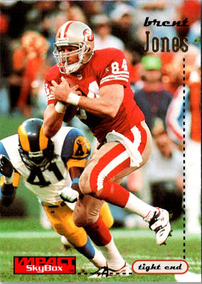1996 SkyBox Impact Brent Jones #128