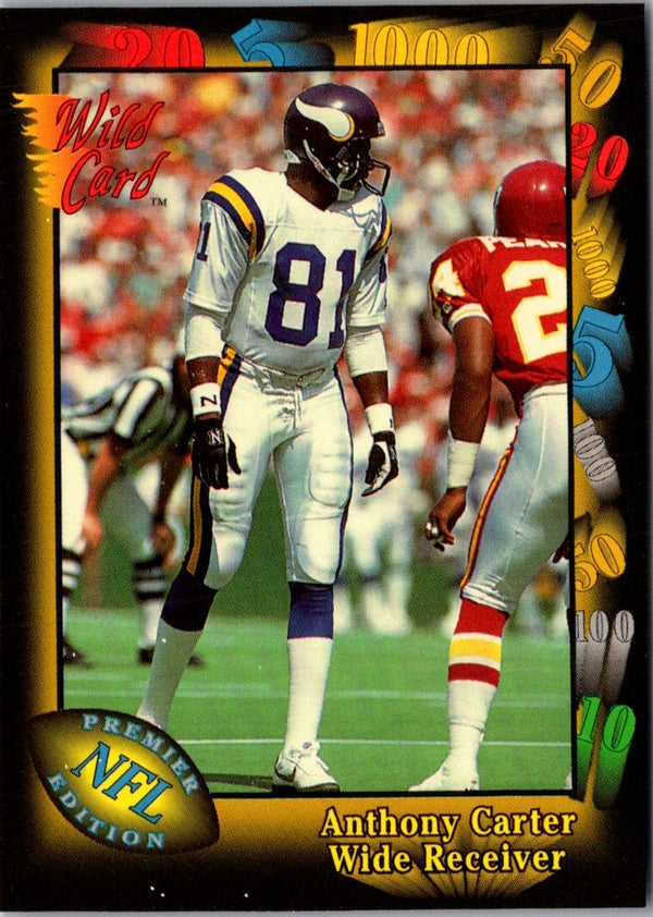 1991 Wild Card Anthony Carter #114