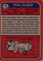 1973 Topps Phil Olsen #14 Rookie